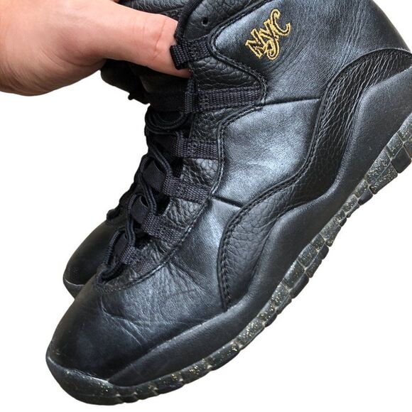 RARE 2015 Air Jordan 10 Retro New York City Size 7 Black - Picture 3 of 15